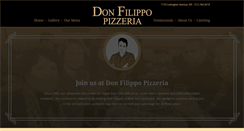 Desktop Screenshot of donfilippopizzeria.com